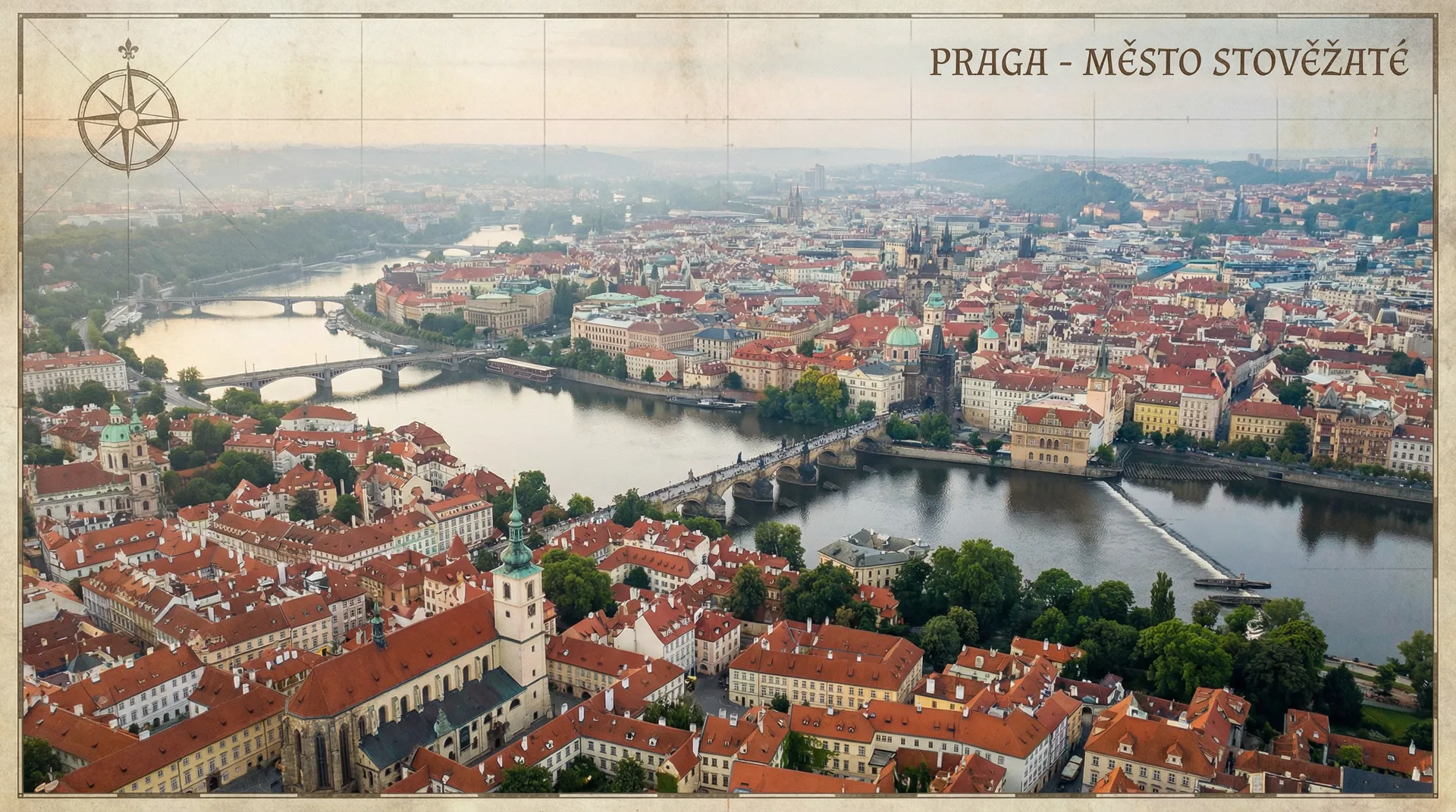 布拉格城市航拍全景 - 街头搭讪 拍摄地点地图